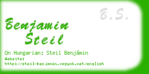 benjamin steil business card